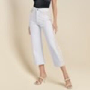 NEW VENUS Wide, Straight Leg Panel Jeans
